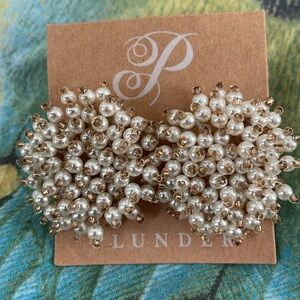 ⭐️Plunder Pearl and Gold Beaded Earrings